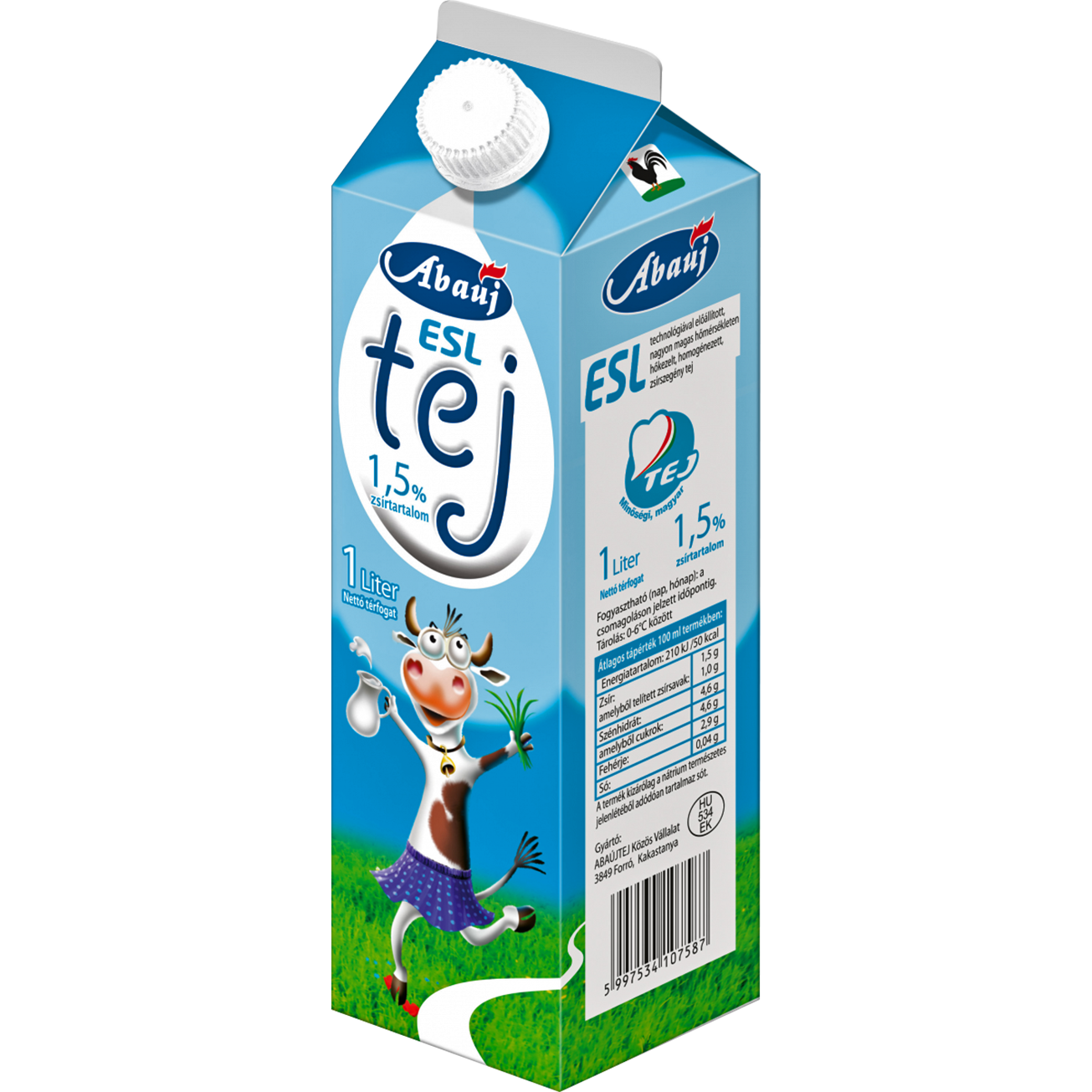 Abaúj dobozos tej 1,5% 1 l