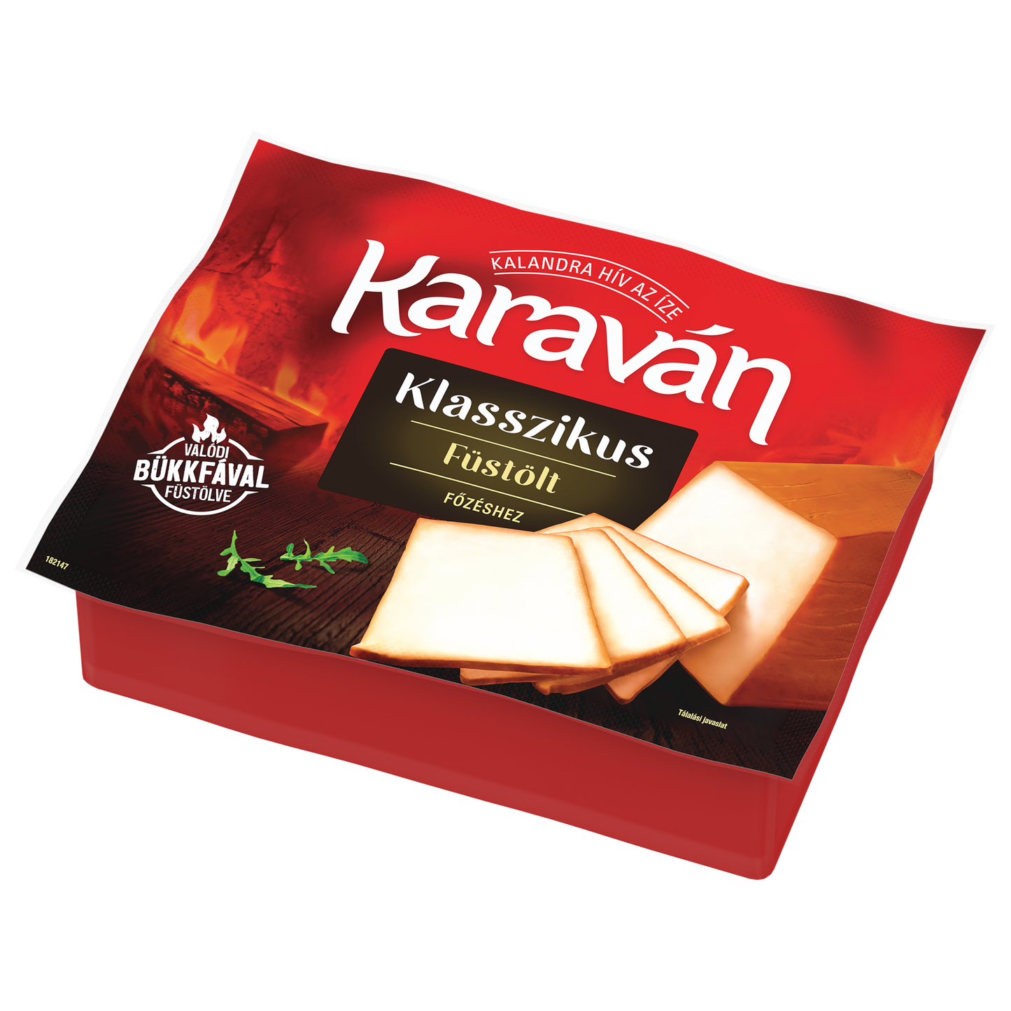 Karaván füstölt vágható zsíros ömlesztett sajt