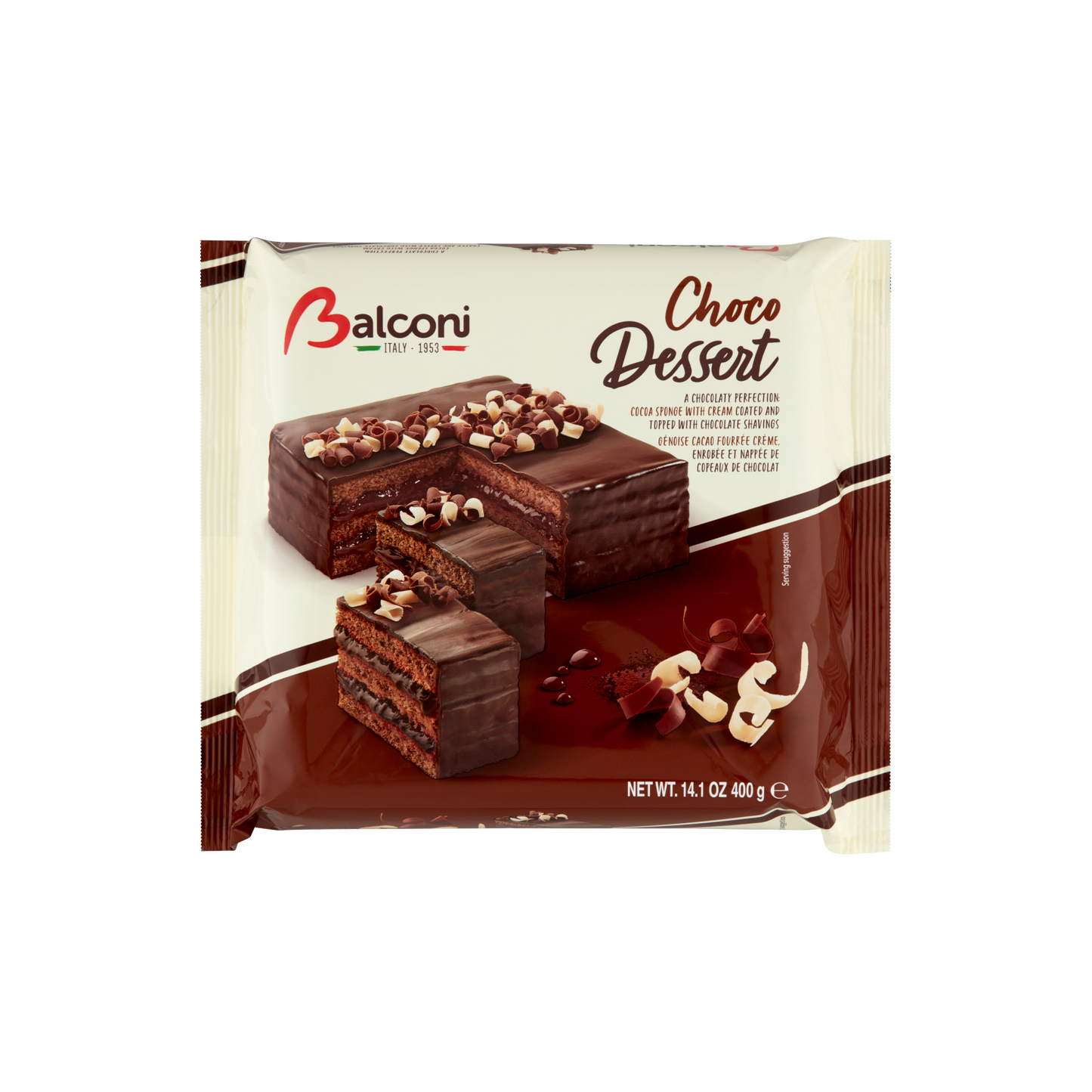 Balconi Chocodessert édes sütőipari termék zsírszegény kakaótartalmú bevonattal 400 g