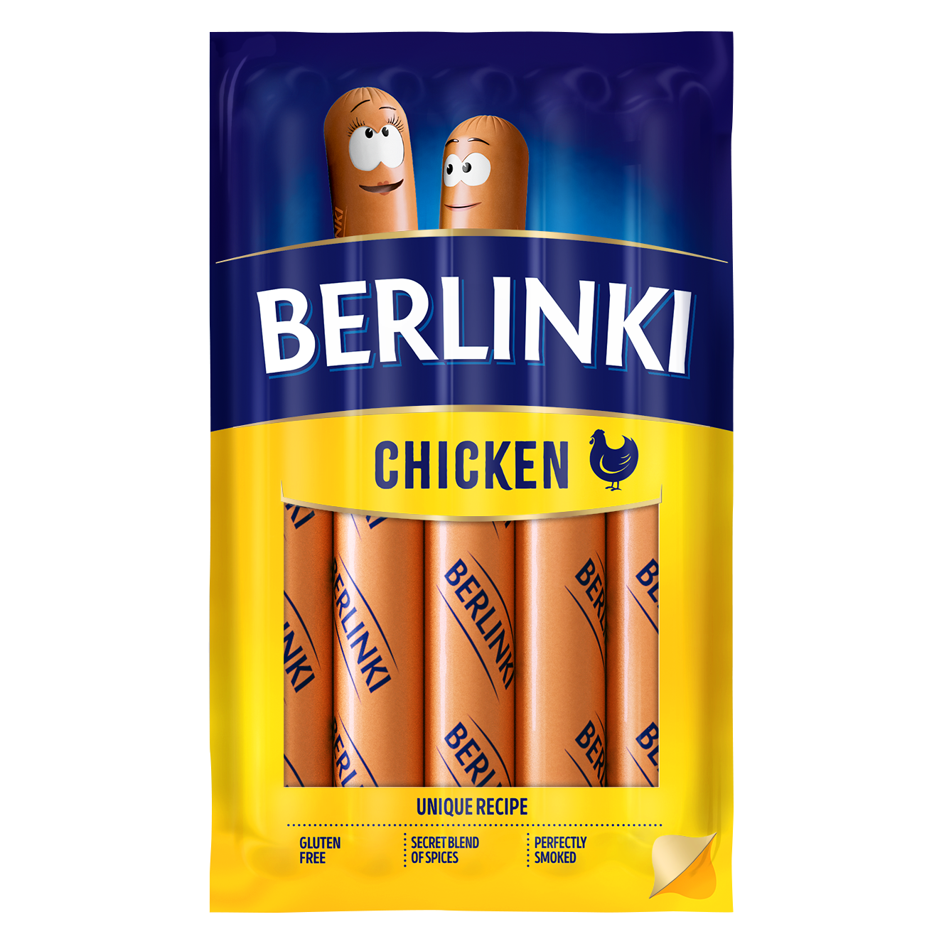 Berlinki füstölt, főtt, csirke virsli 250 g