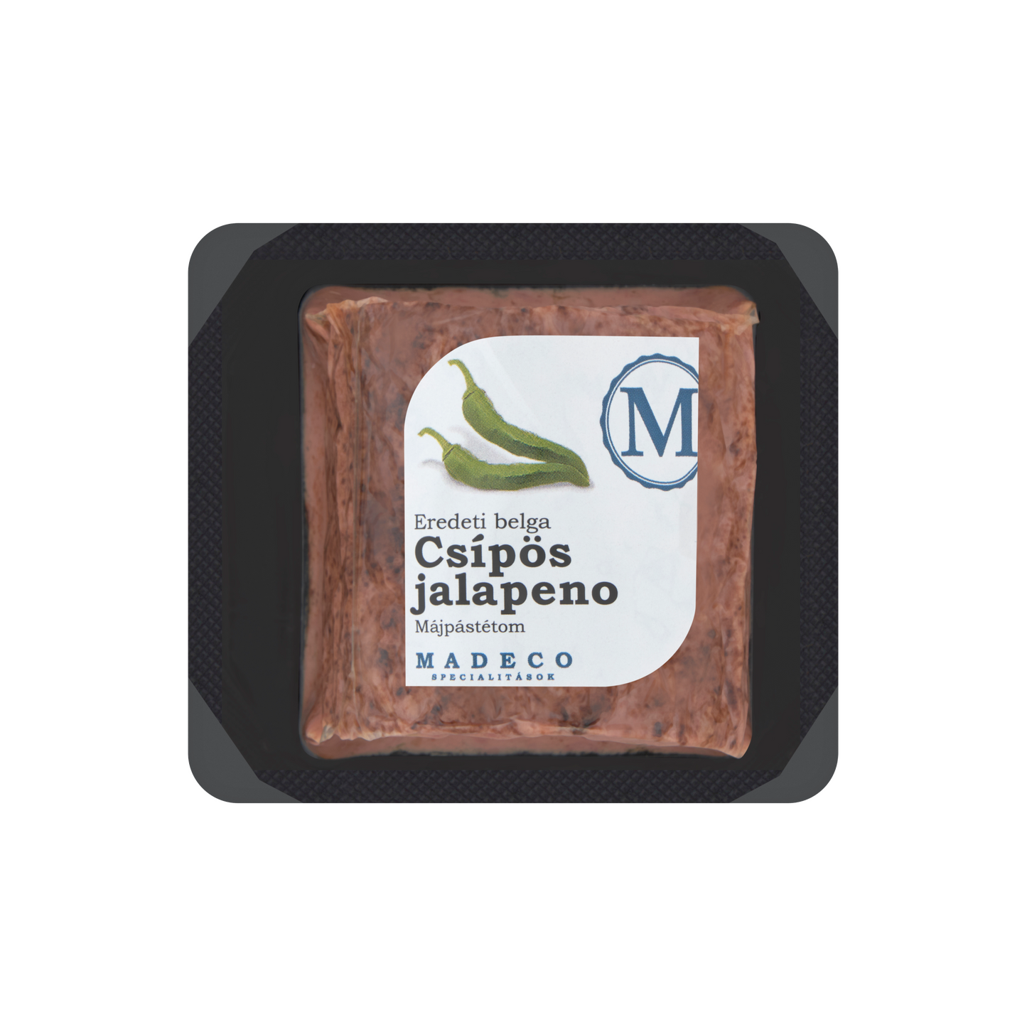 Madeco Specialitások eredeti belga csípős jalapeno májpástétom 170 g