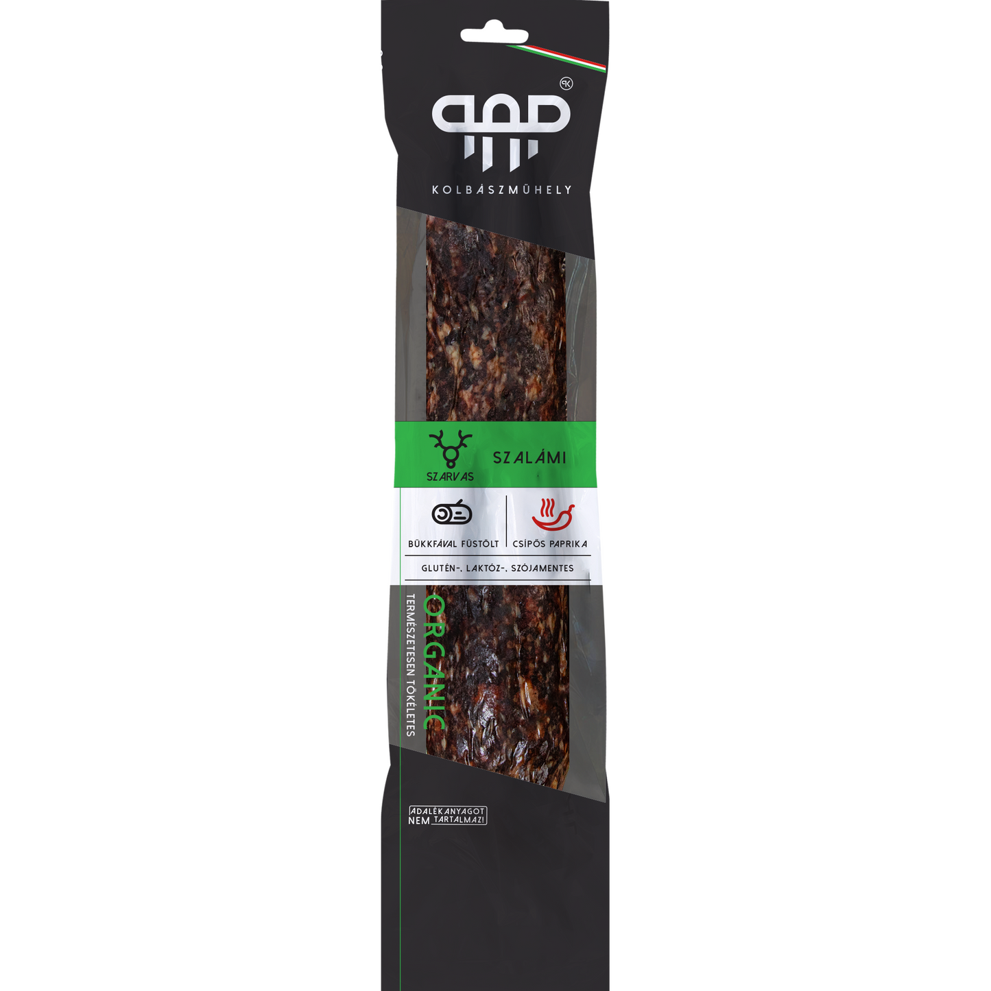 Pap Kolbászműhely Organic szarvas paprikás szalámi 300g