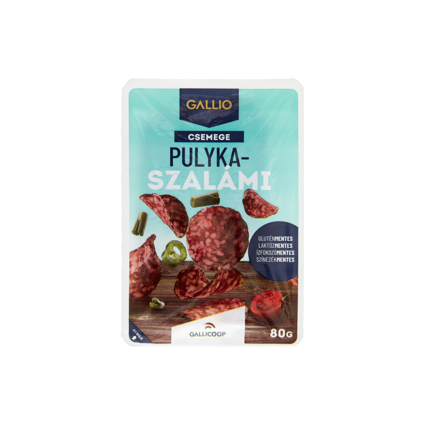 Gallio szeletelt csemege pulyka szalámi 80 g