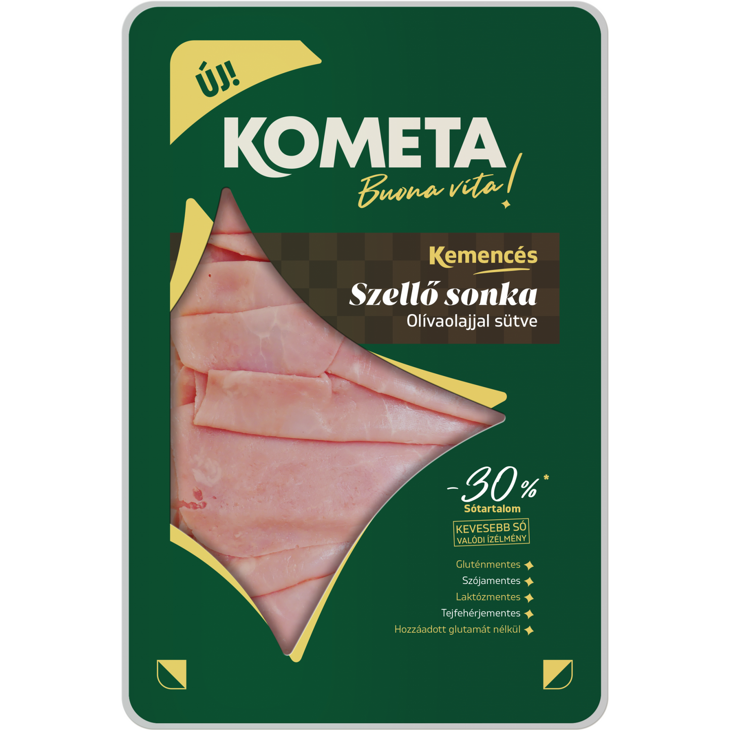 Kometa Kemencés szeletelt szellő sonka 90 g