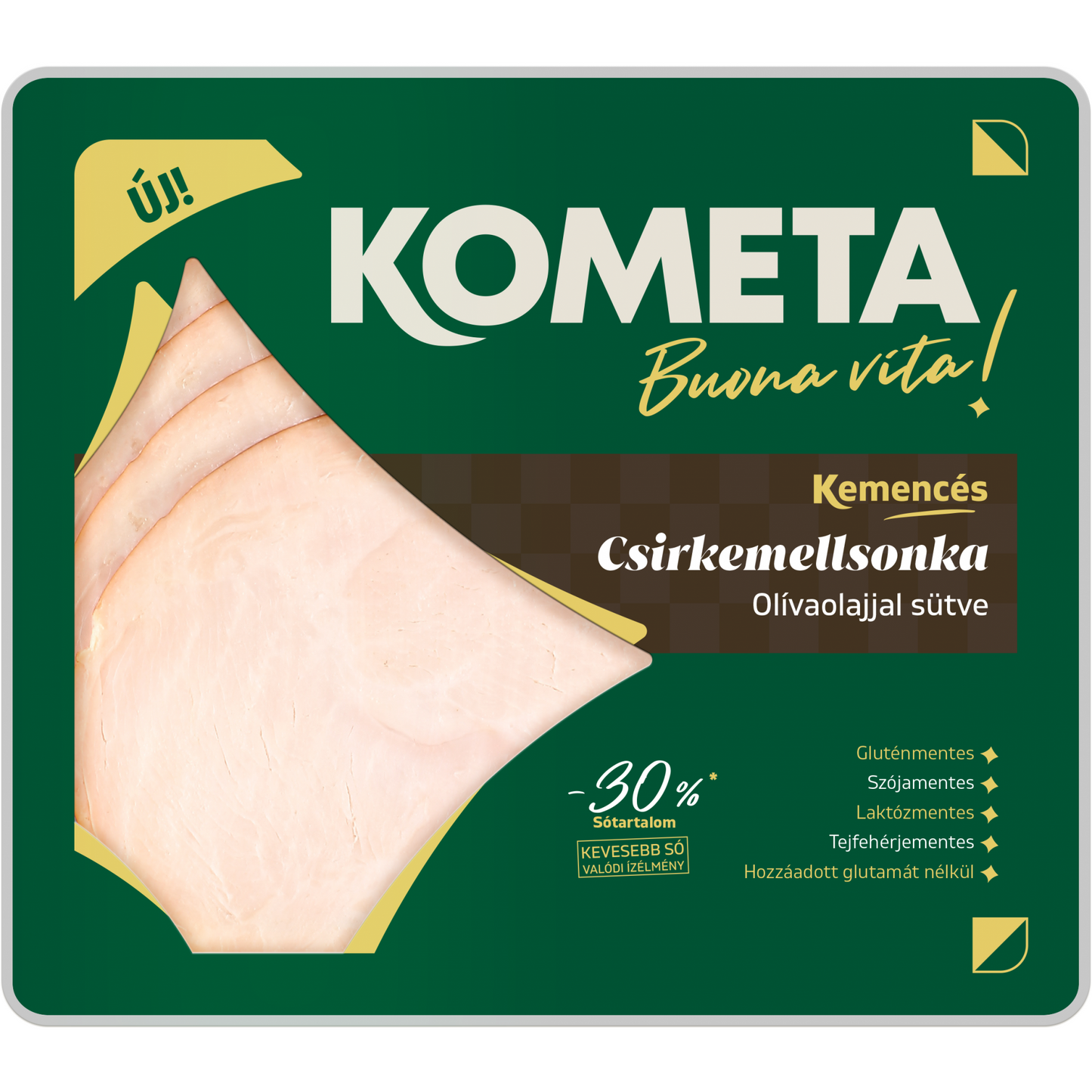 Kometa Kemencés szeletelt sült csirkemellsonka 90 g