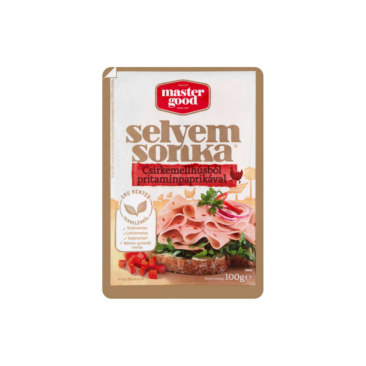 Master Good szeletelt selyemsonka csirkemellhúsból pritaminpaprikával 100 g