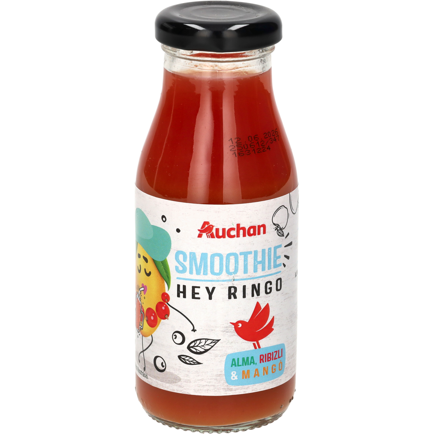 Auchan Kedvenc Smoothie alma-ribizli-mangó 200ml