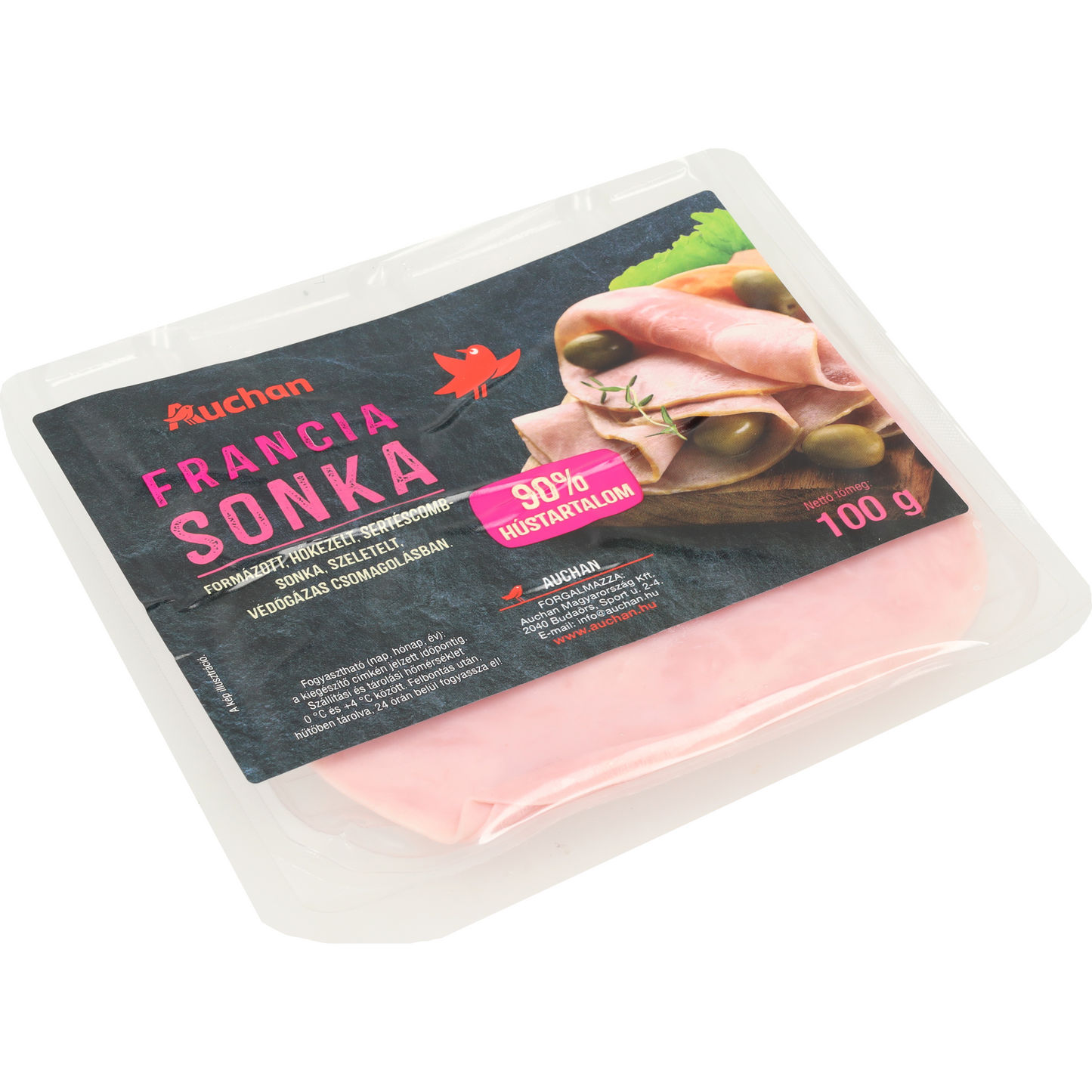 Auchan Kedvenc francia sonka szeletelt 100 g