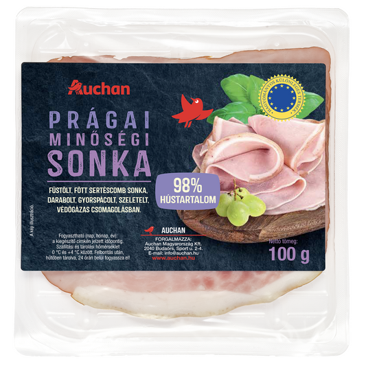Auchan Kedvenc prágai minőségi sonka 100 g