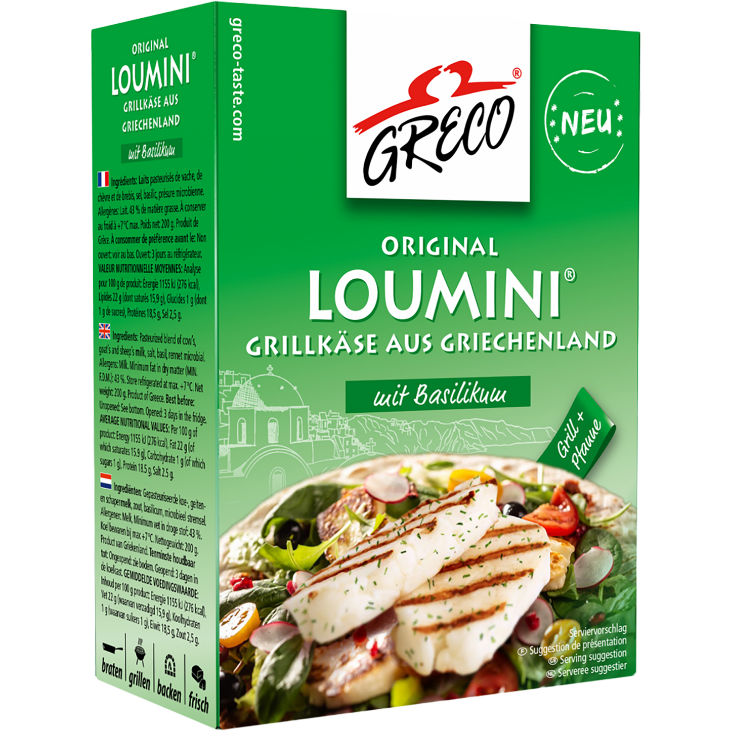 Greco Original Loumini grillsajt bazsalikommal 200 g