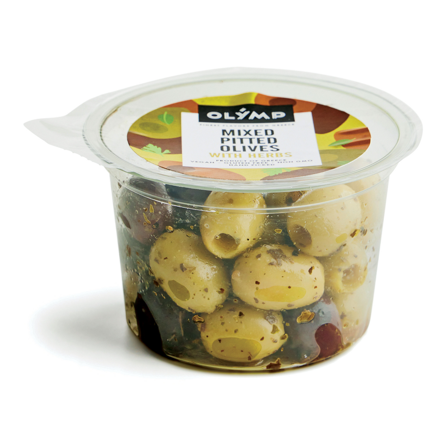 OLYMP Fresh Marinált Mix Zöld és Kalamata Görög magozott olajbogyó 100g