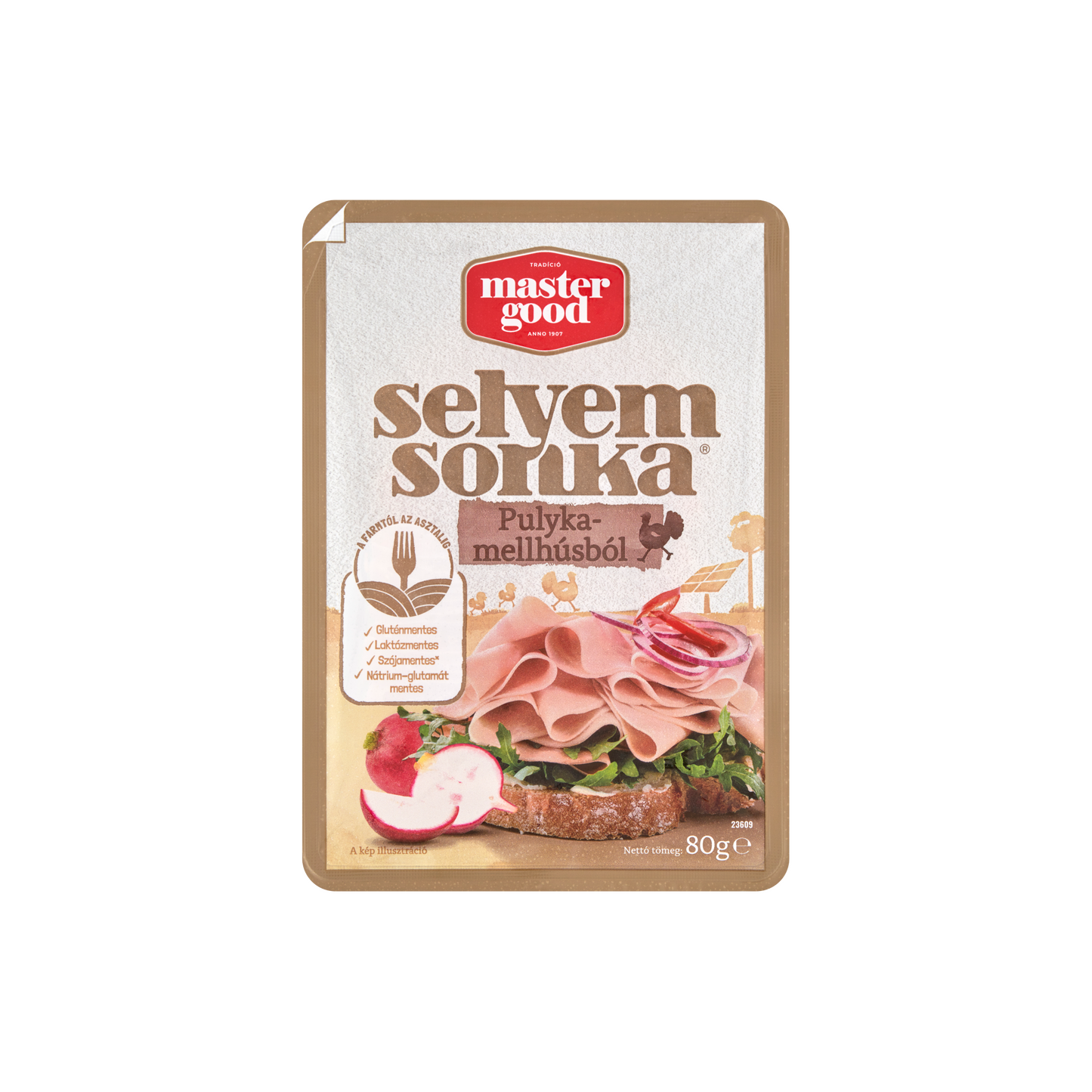 Master Good szeletelt selyemsonka pulykamellhúsból 80 g