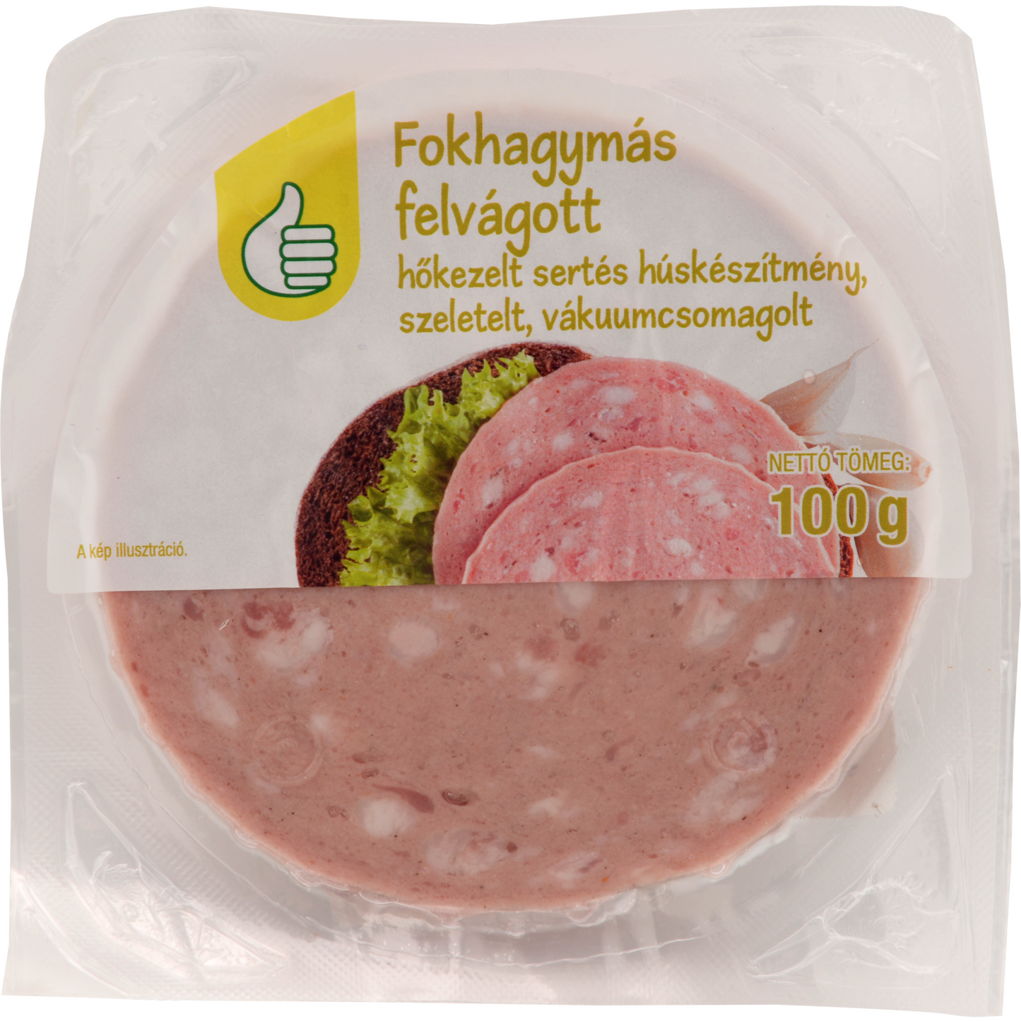 Auchan Tipp Fokhagymás felvágott szeletelt 100 g