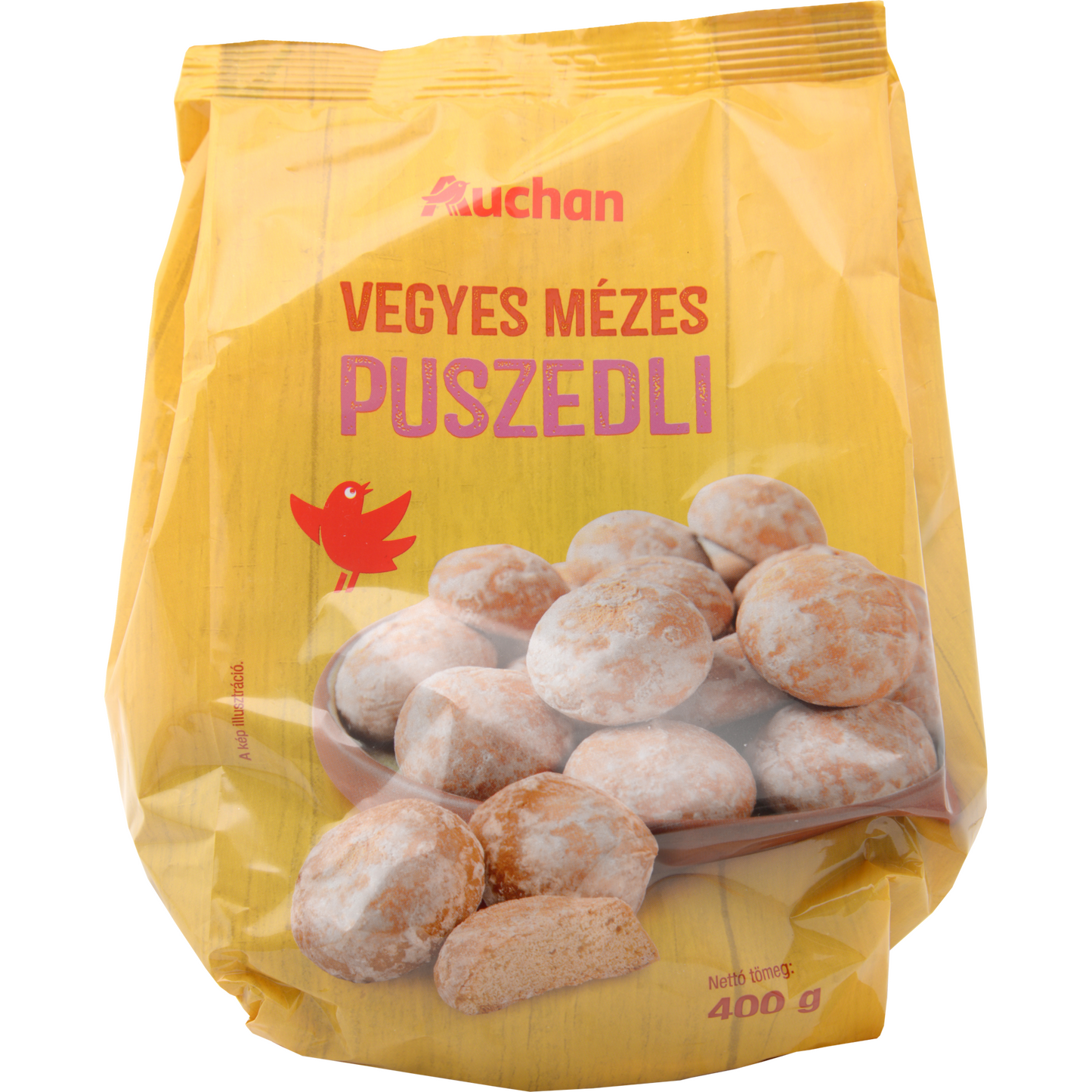 Auchan Kedvenc vegyes mézes puszedli 400 g