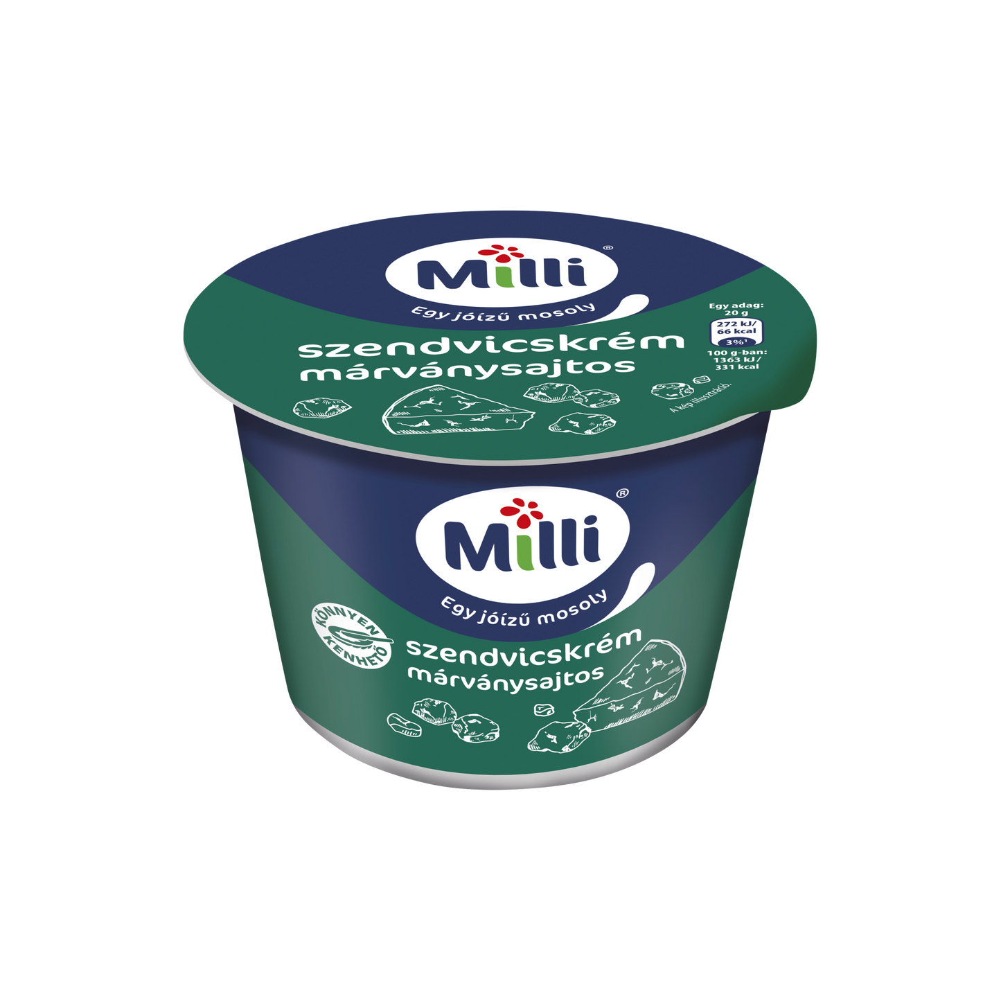 Milli márványsajtos szendvicskrém 200
