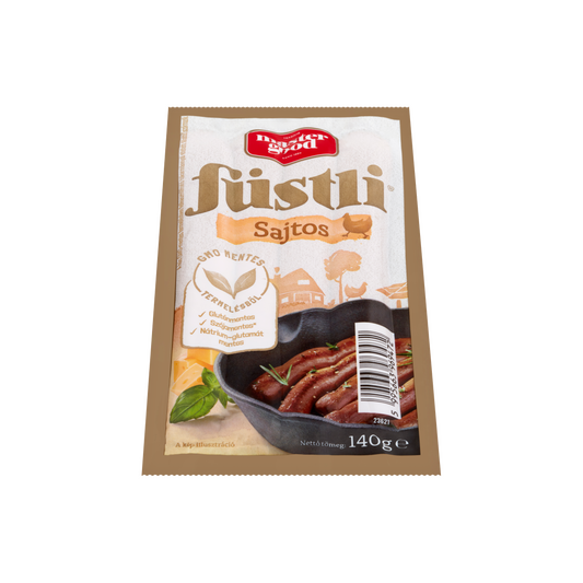 Master Good Füstli sajtos, füst ízesítésű virsli csirkehúsból 140 g