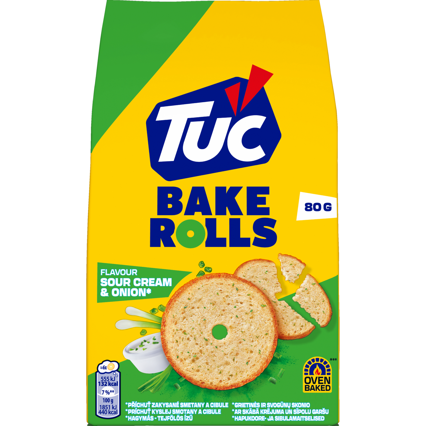 Tuc Bake Rolls hagymás-tejfölös ízű kétszersült 80 g