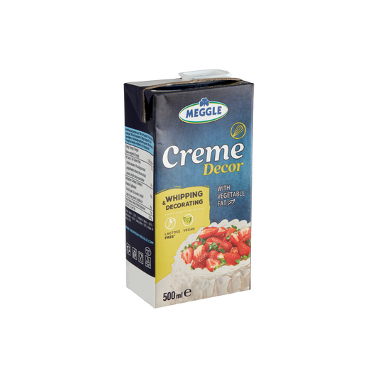 Meggle Creme Decor UHT cukrozott növényi zsír alapú készítmény hab készítéséhez 500 ml