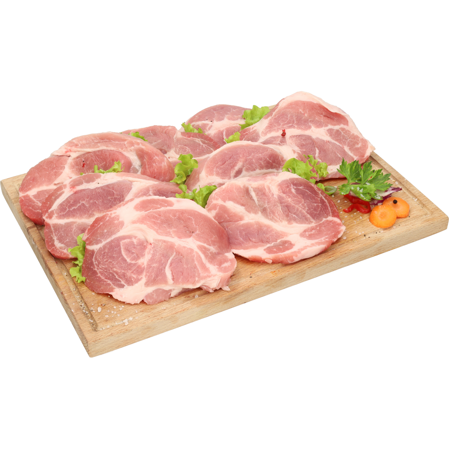 Auchan Kedvenc Sertés tarja csont nélküli 8 szelet védőgázos csomagolásban