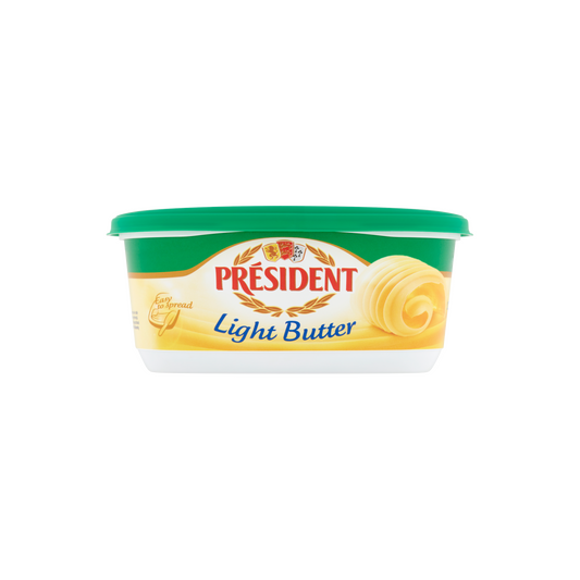 Président Light, enyhén sózott félzsíros vaj A- és E- vitaminokkal dúsítva 250 g