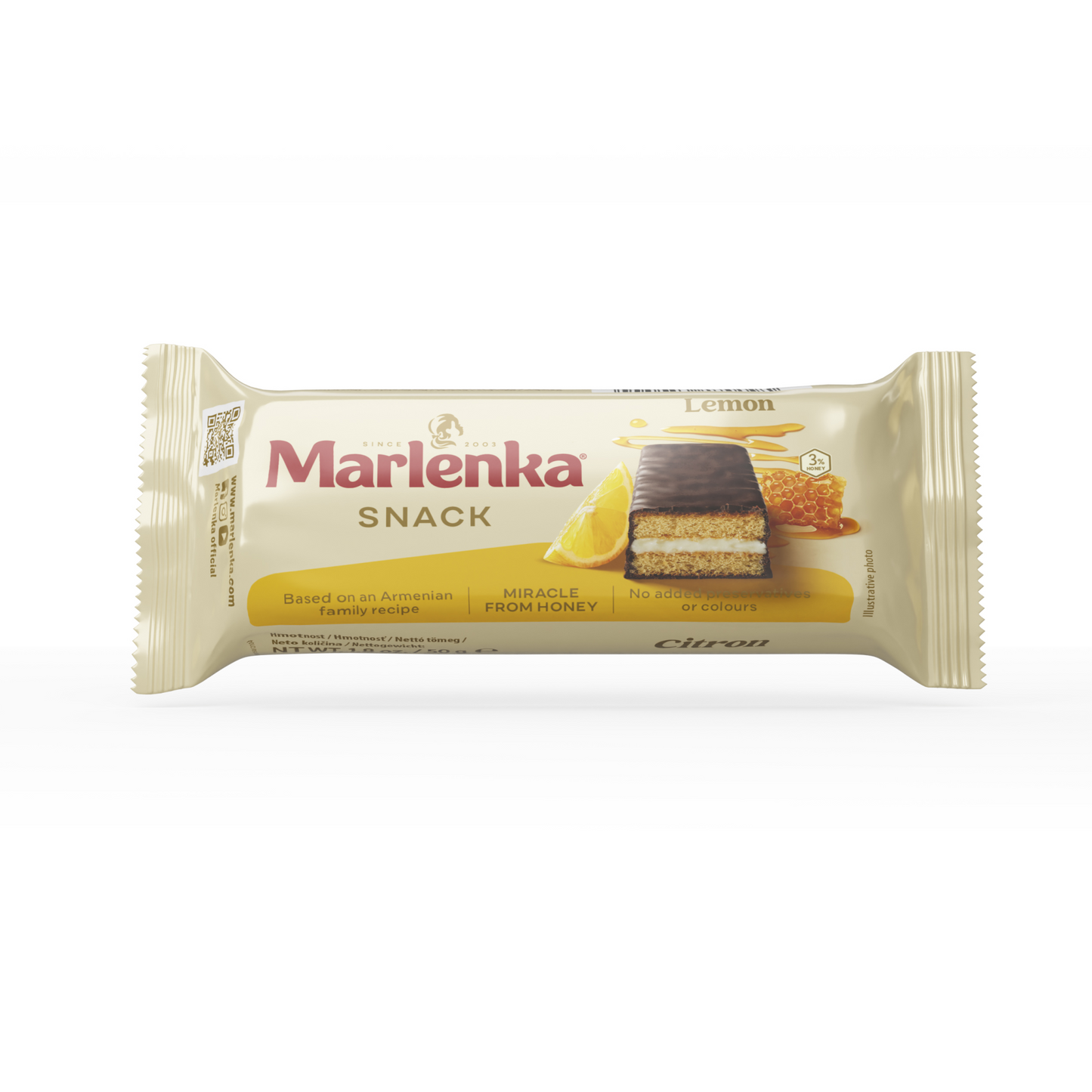 Marlenka citromos mézes snack 50 g