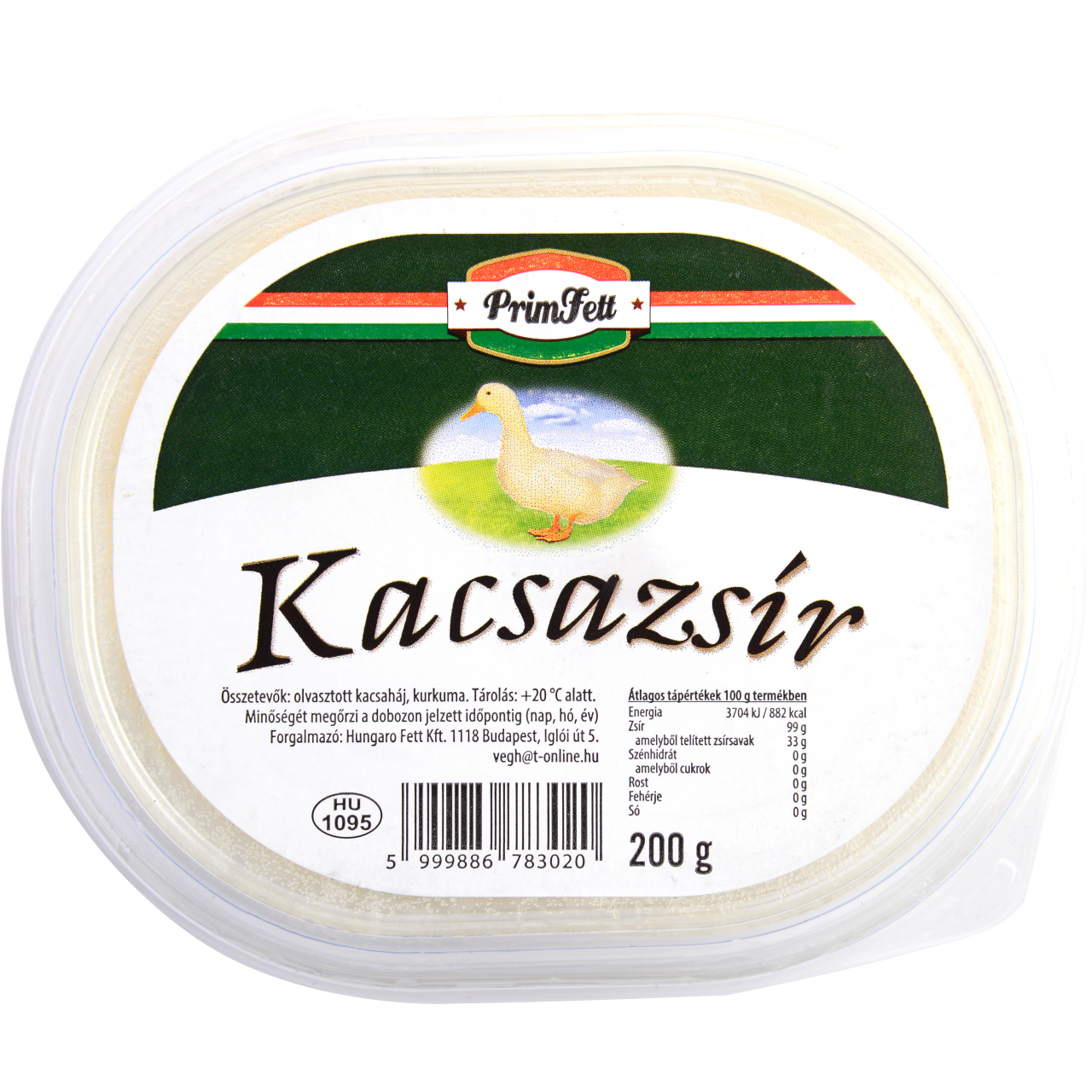 Primfett kacsazsír 200 g