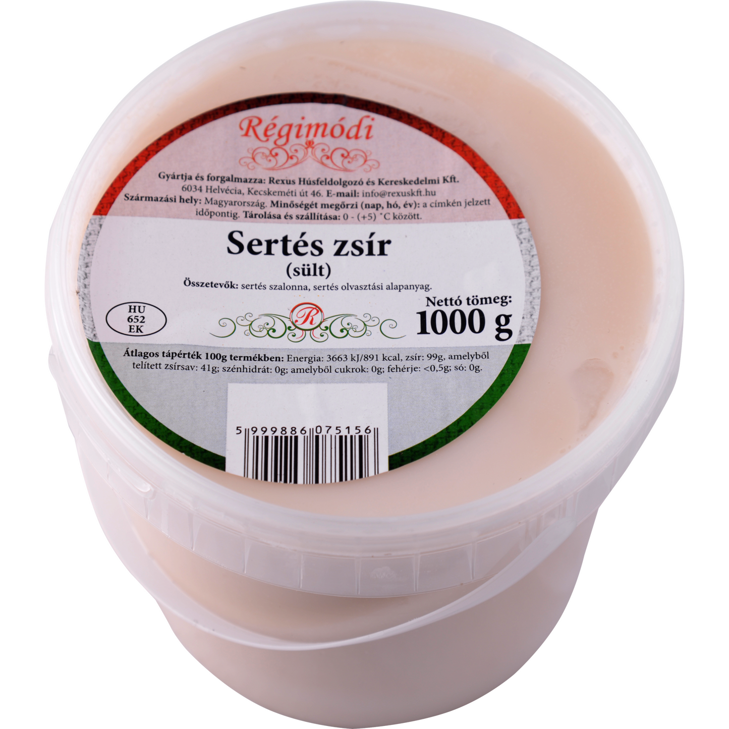 Régimódi sertés zsír (sült) 1 kg