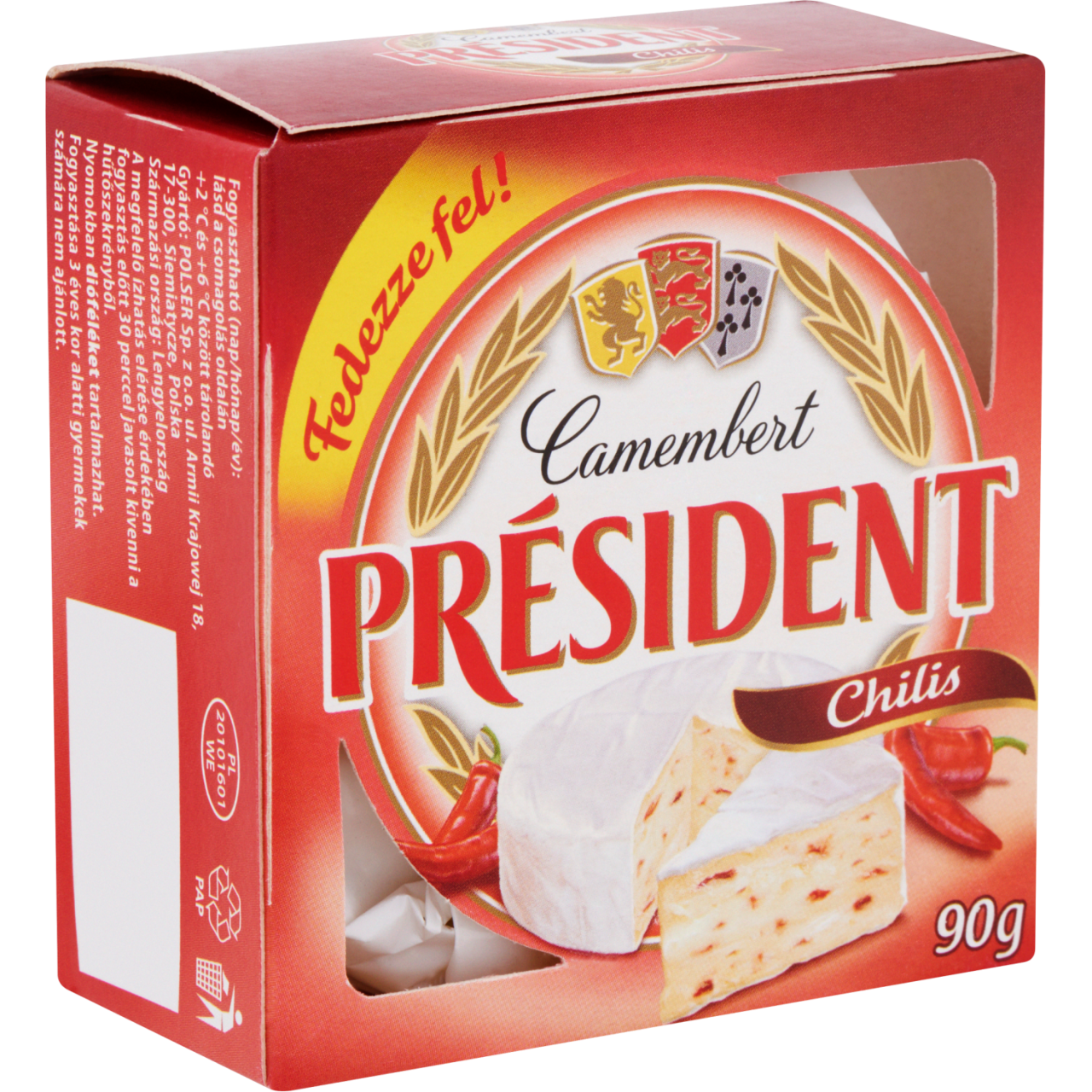 Président Camembert chilis zsírdús lágy sajt 90 g