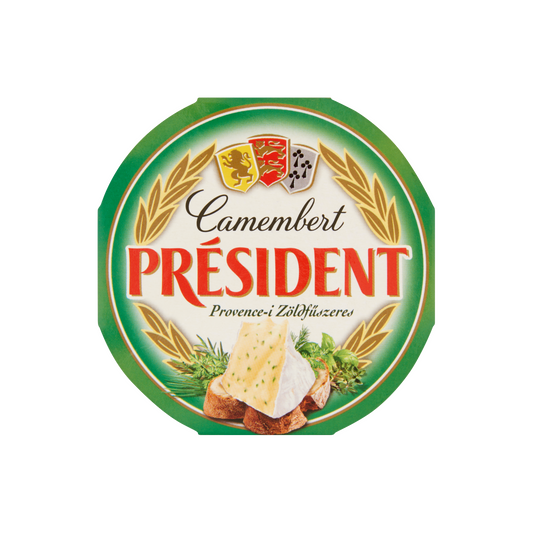 Président provence-i zöldfűszeres camembert 120 g