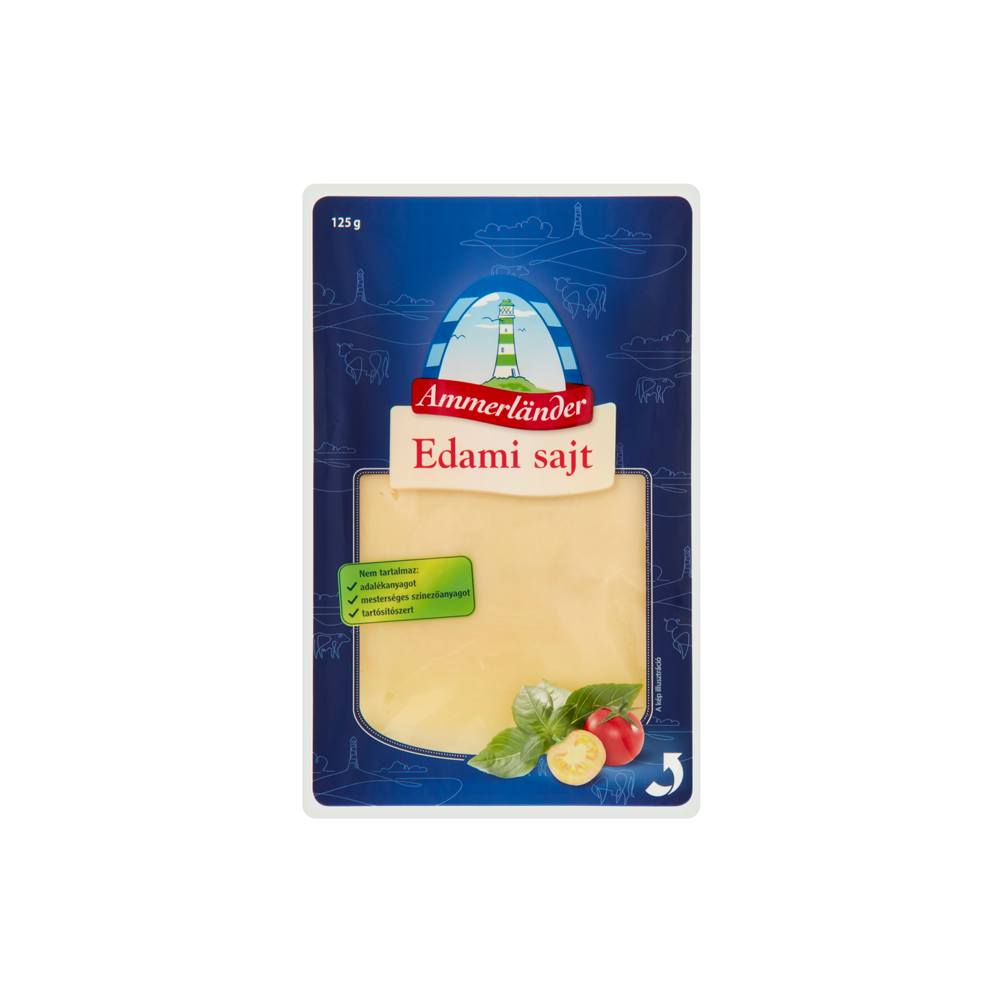 Ammerländer szeletelt edami sajt 125 g