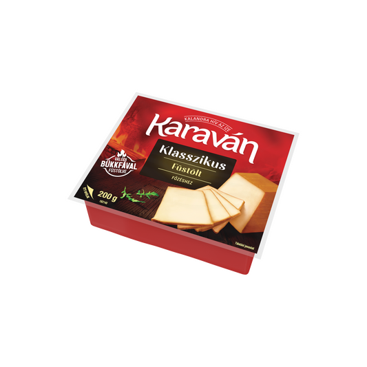 Karaván Klasszikus natúr füstölt, zsíros ömlesztett sajt 200 g