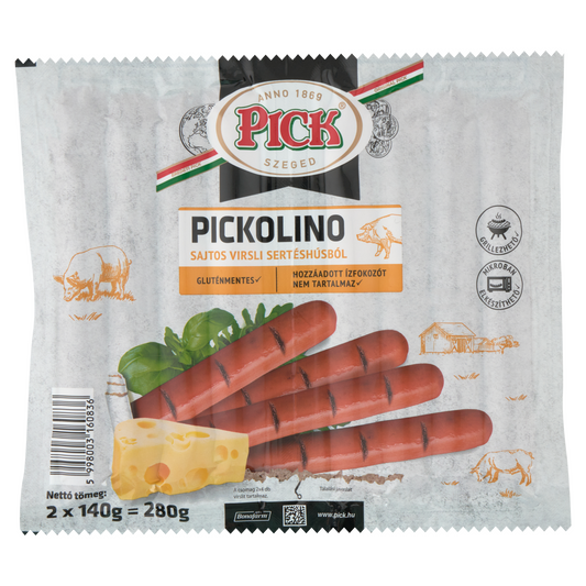 Pick Pickolino sajtos virsli sertéshúsból 2 x 140 g (280 g)