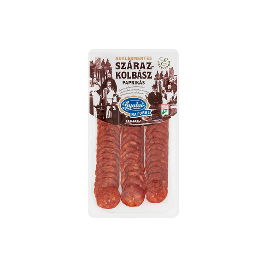 Gyulai Natural szeletelt adalékmentes paprikás szárazkolbász 80 g