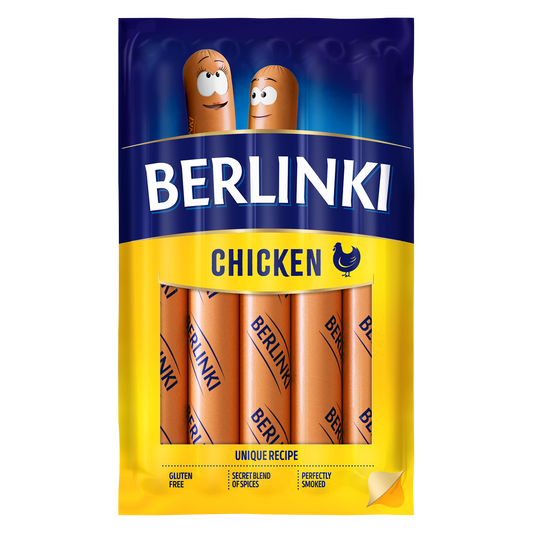 Berlinki füstölt, főtt, csirke virsli 250 g