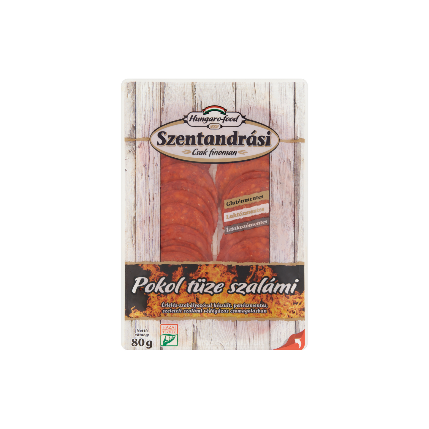Szentandrási Pokol Tüze szeletelt szalámi 80 g
