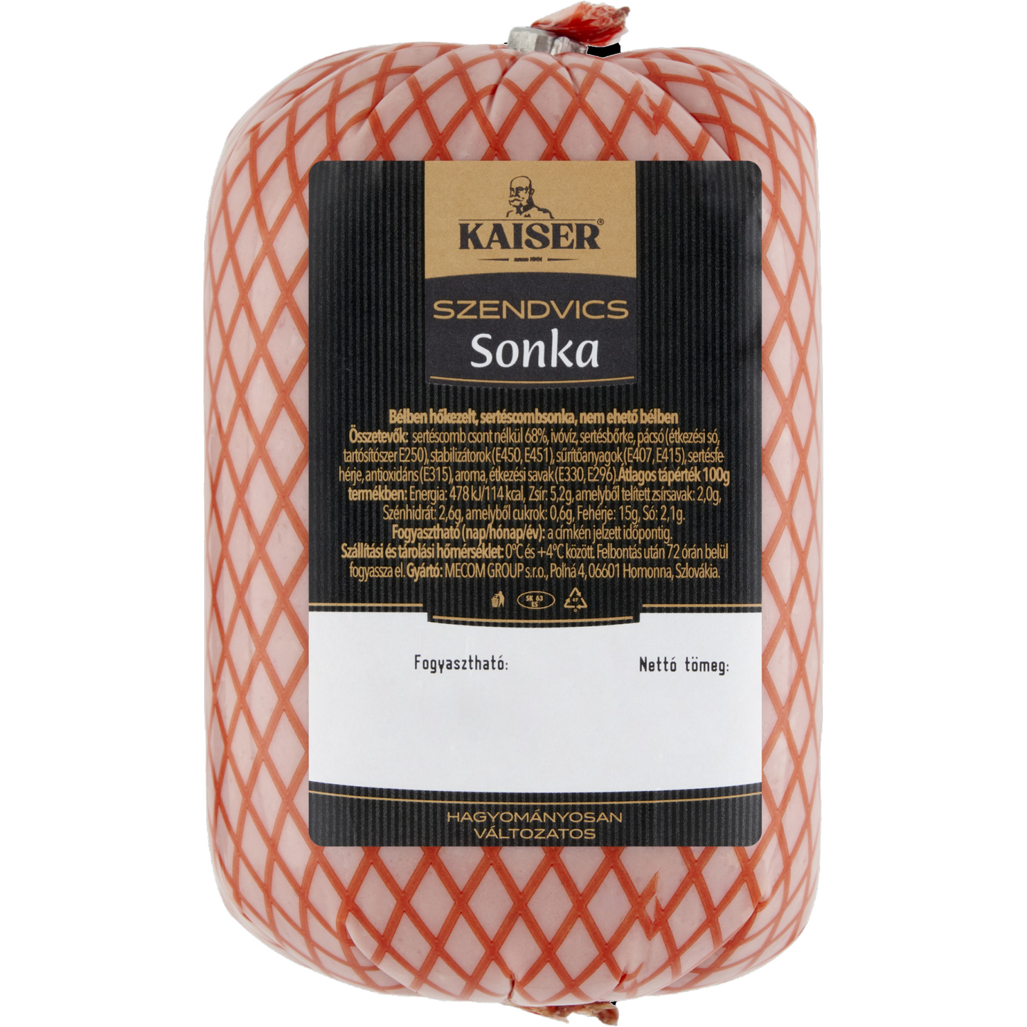 Kaiser szendvics sonka 800 g