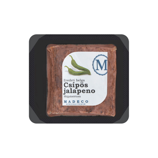 Madeco Specialitások eredeti belga csípős jalapeno májpástétom 170 g