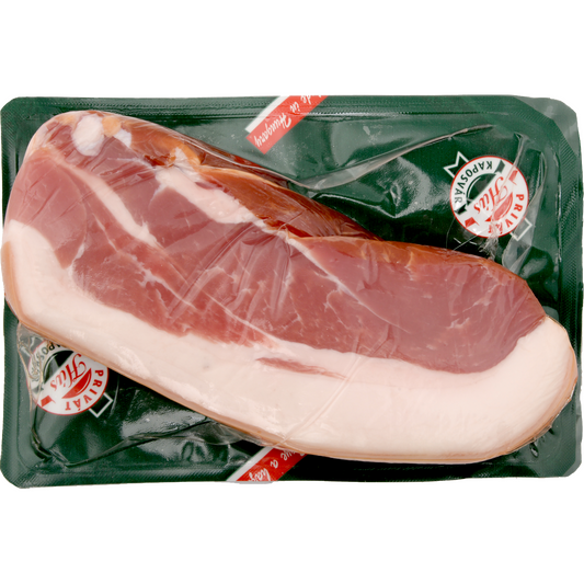 Házi füstölt érlelt darabolt nyers comb sonka kb.300g