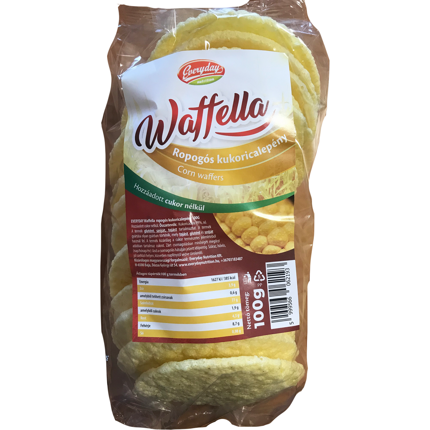 Everyday Waffella kukorica lepény 100g
