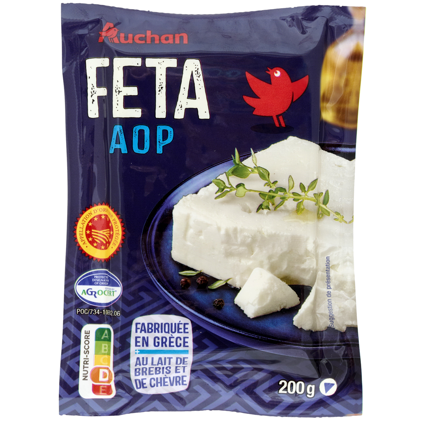 Auchan Kedvenc Feta görög sajt OEM 200 g