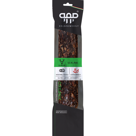 Pap Kolbászműhely Organic szarvas paprikás szalámi 300g