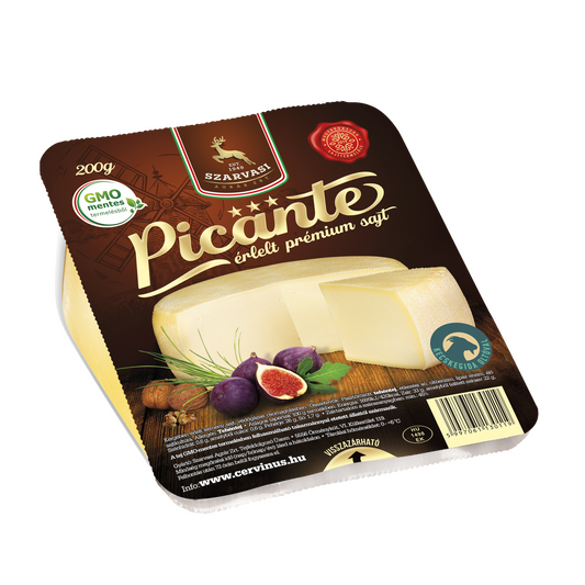 Szarvasi Picante kérgében érlelt kemény sajt 200 g