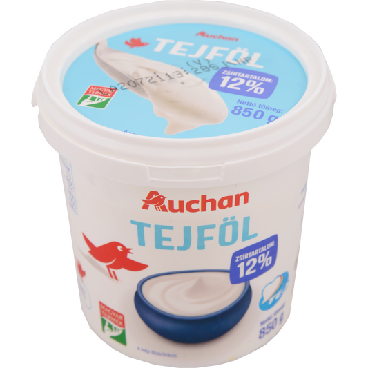 Auchan Kedvenc tejföl 12% 850 g