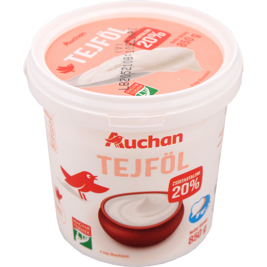 Auchan Kedvenc tejföl 20% 850 g