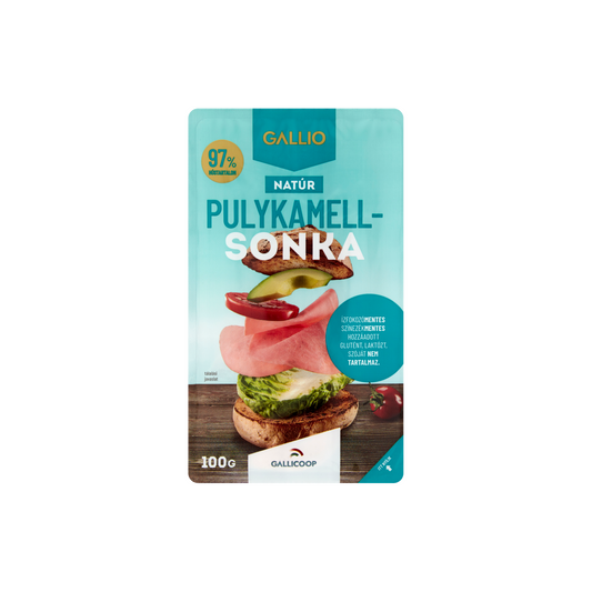 Gallio szeletelt natúr pulykamellsonka 100 g
