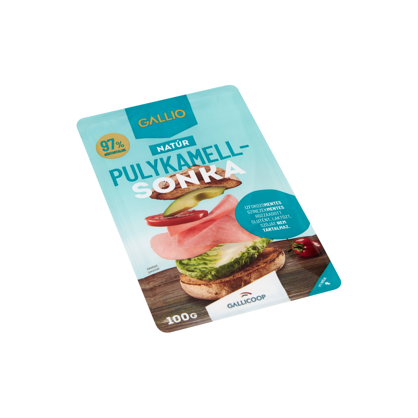 Gallio szeletelt natúr pulykamellsonka 100 g