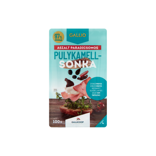 Gallio szeletelt aszalt paradicsomos pulykamell sonka 100 g