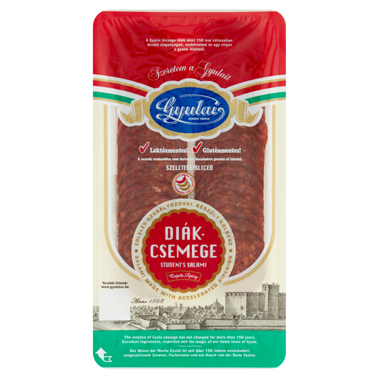 Gyulai Diákcsemege szeletelt csípős kolbász 70 g