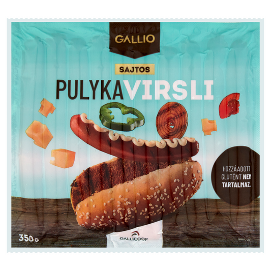 Gallio sajtos pulyka virsli 350 g