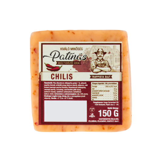Patinás chilis trappista sajt 150 g